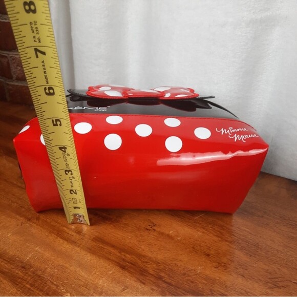 Disney Minnie Mouse Black and Red Polka-Dot Patent Leather Cosmetic Case - Picture 11 of 11